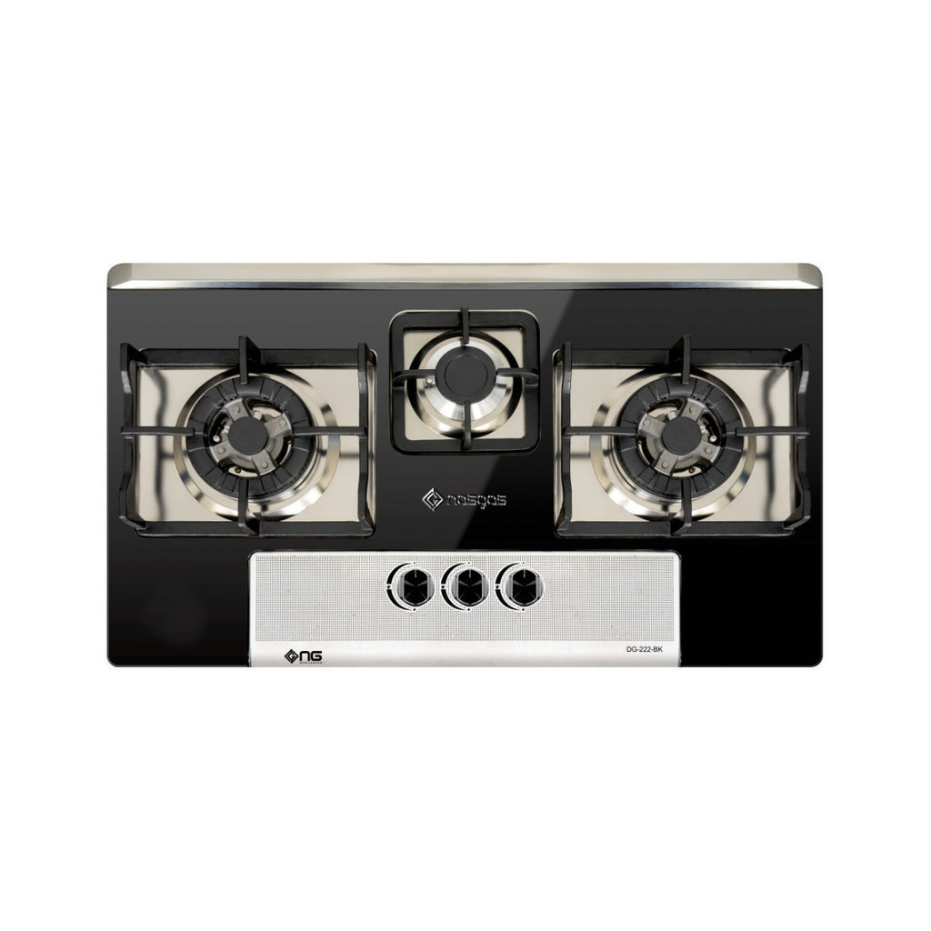 Nasgas Built-In Hob DG-222 BK (Steel Top)