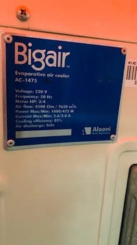 Alooni Irani Air Cooler AC-1475 Commercial