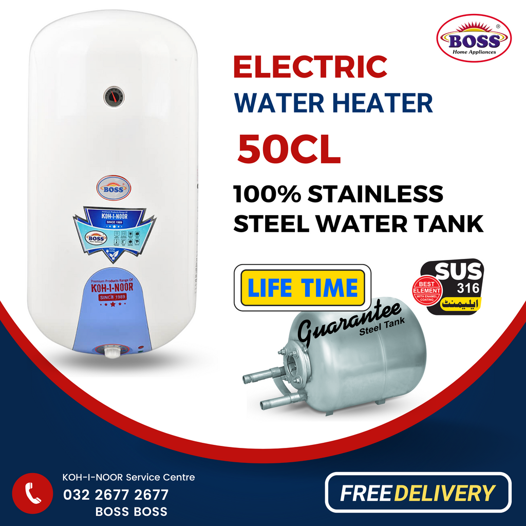 Boss Electric Water Heater 50 CL New Supreme-Steel