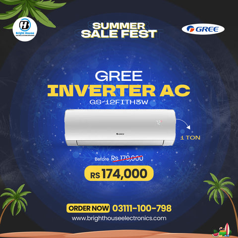 GREE Split Inverter AC 1 TON Fairy (GS-12FITH3W)