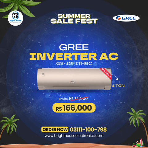 GREE Split Inverter AC 1 TON (GS-12FITH6C)- Fairy Series