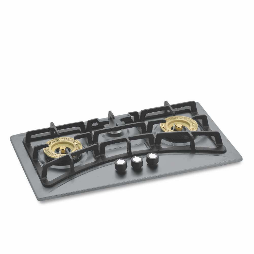 KITCHEN BUILT IN HOB #ST-4000 BRASS BURNER -BLACK