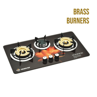 KITCHEN BUILT IN HOB #GT-3A22 (BRASS BURNER)