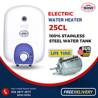 Boss Electric Water Heater 25 CL Supreme - Steel - Bright House Electronics