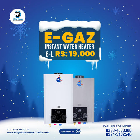 E - Gaz Instant Water Heater 6 Liters - Bright House Electronics