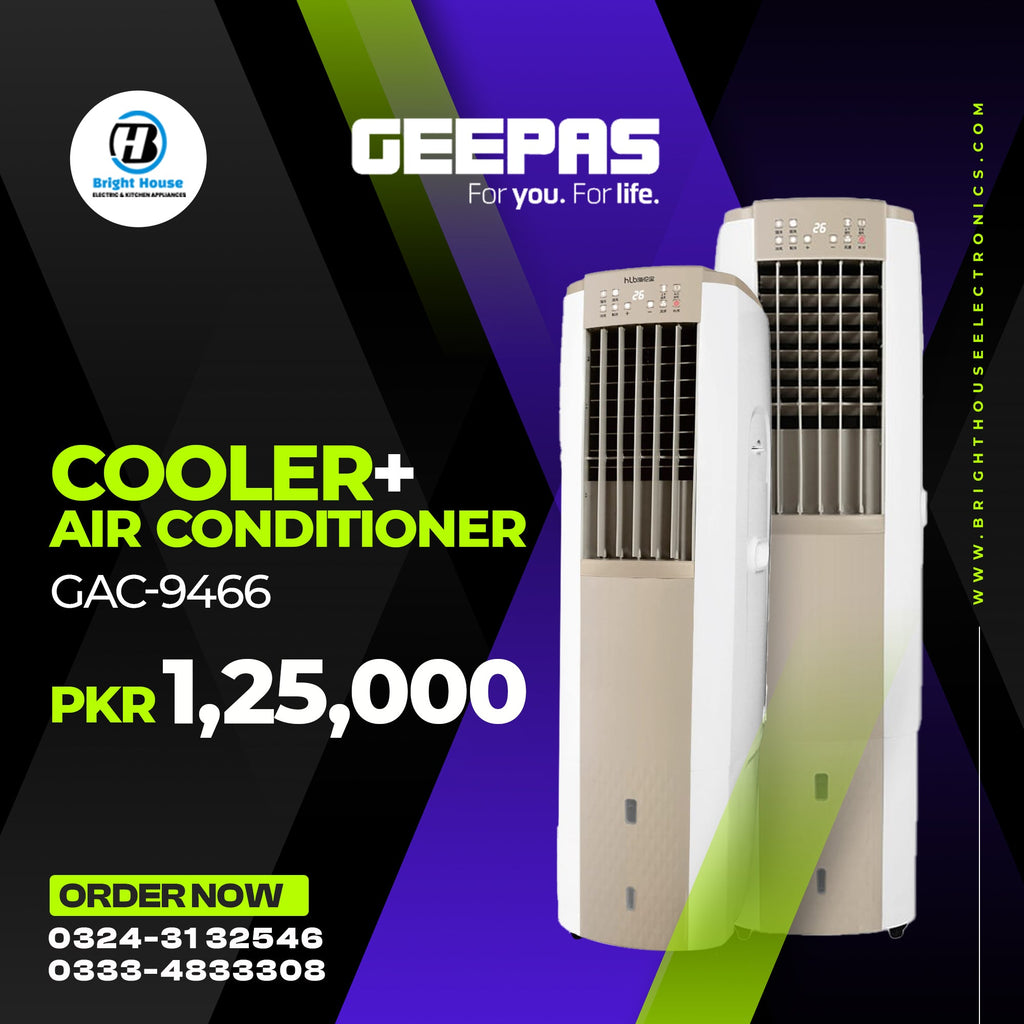 Geepas Portable AC + Air Cooler 2/1 - Bright House Electronics