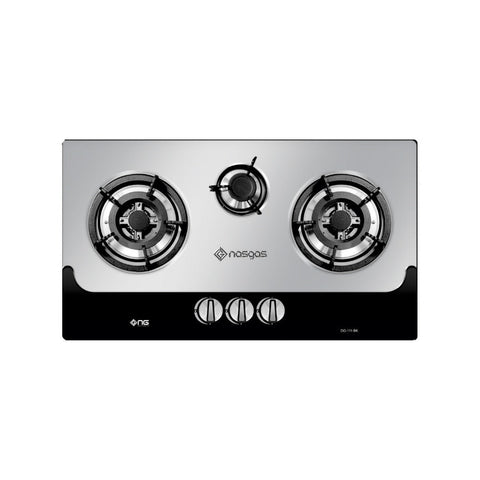 Nasgas Built - In Hob DG - 111 BK (Steel Top) - Bright House Electronics