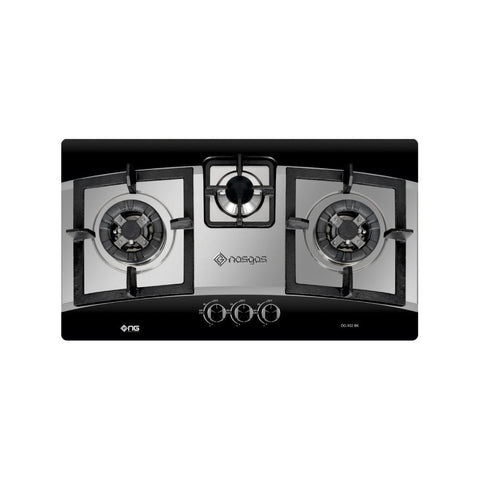 Nasgas Built - In Hob DG - 932 BK (Steel Top) - Bright House Electronics